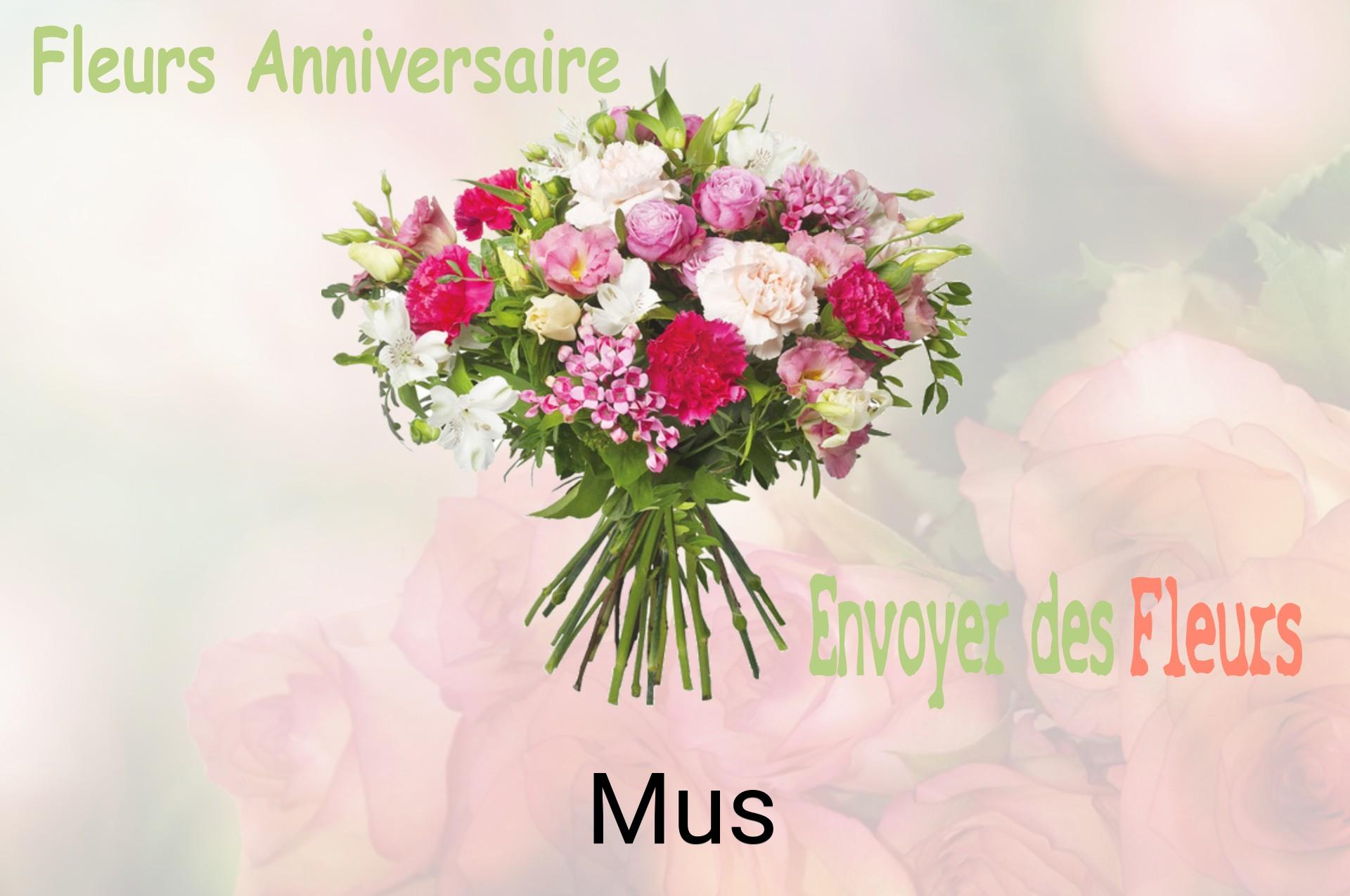 Bouquet de fleurs d’anniversaire livré à Mus